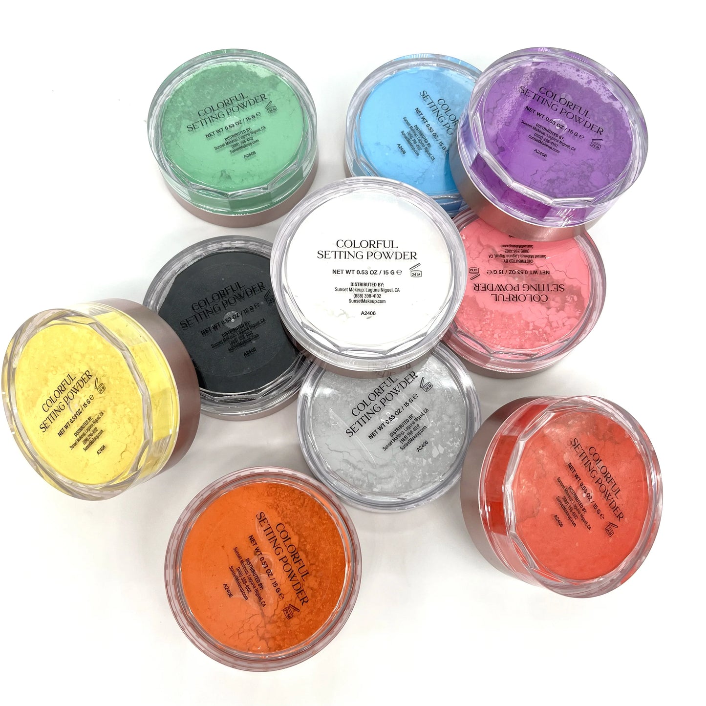 10 pc BUNDLE Colorful Setting Powder